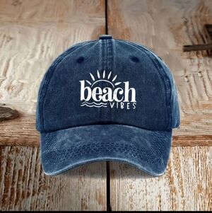 LAST ONE!!! NEW! Blue Baseball cap: Beach Vibes